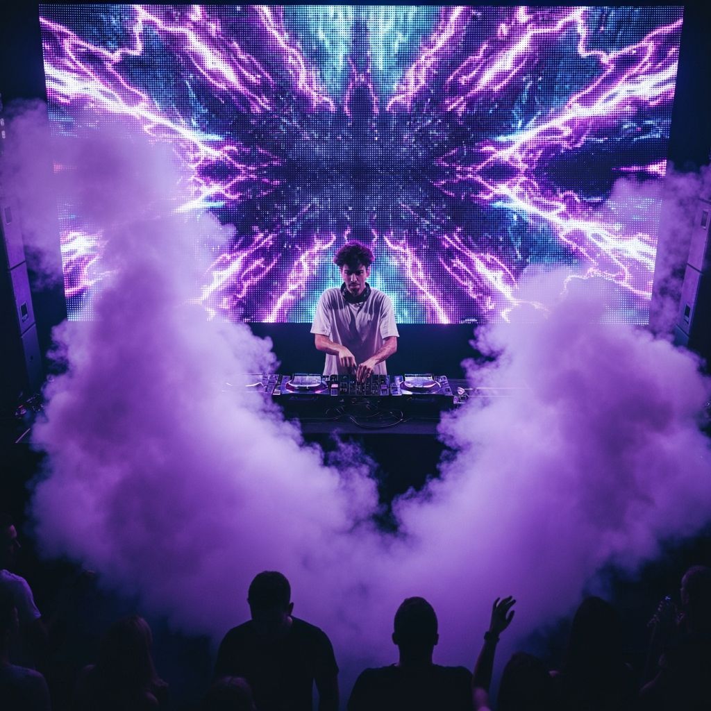 DJ performing on stage